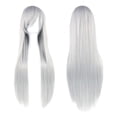 thumbnail image 1 of Peluca Gris Plateada Cabello Liso Largo Fibra Sintetica con Fleco gris Unitalla Lymalimoon SW Lisa Gris Plateado, 1 of 4