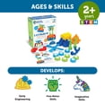 thumbnail image 6 of Learning Resources 1-2-3 Build It! Robot Factory -  Building Toys, Engineering, Ages 2+, 6 of 7