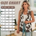 thumbnail image 7 of Uorisanigo Western Cow Print Vests for Women Sleevless Loose Blazer Vest for Women Blazers Suit with Pockets Vests Top Elegant Outfit Size 5XL, 7 of 7