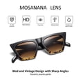 thumbnail image 4 of Lentes de Sol Mosanana Estilo Ojo de Gato para Mujer Negro Carey MS51801, 4 of 6