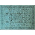 thumbnail image 1 of Ahgly Company Indoor Rectangle Oriental Light Blue Traditional Area Rugs, 2' x 5', 1 of 4
