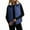 Blue, variant on Sherpa Fleece Lined Jacket Vest for Women Winter Casual Warm Cropped Coat Sleeveless Full Zip Quilted Outerwear (M, Coffee)