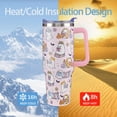 thumbnail image 6 of 40oz Halloween Tumbler with Straw & Leak-Proof Lid - Insulated Stainless Steel Ghost Reading a Book Design - Reusable Cup Gift for Women, 6 of 6
