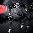 thumbnail image 6 of 6 Pieces Thigh High Garter Belt Heart Star Shaped Butterfly Knot Punk Leg Garter with Anti Slip Clips Elastic Punk Gothic Adjustable Thigh Ring for Women, 6 of 6