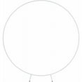 thumbnail image 4 of Stable Structure Wedding Arch For Decorative Events, High Quality Steel Alloy Backdrop Stand Circle Balloon Frame, Circle Balloon Arch Frame For Ceremonies, White (L 2 X H 2 M), 4 of 5