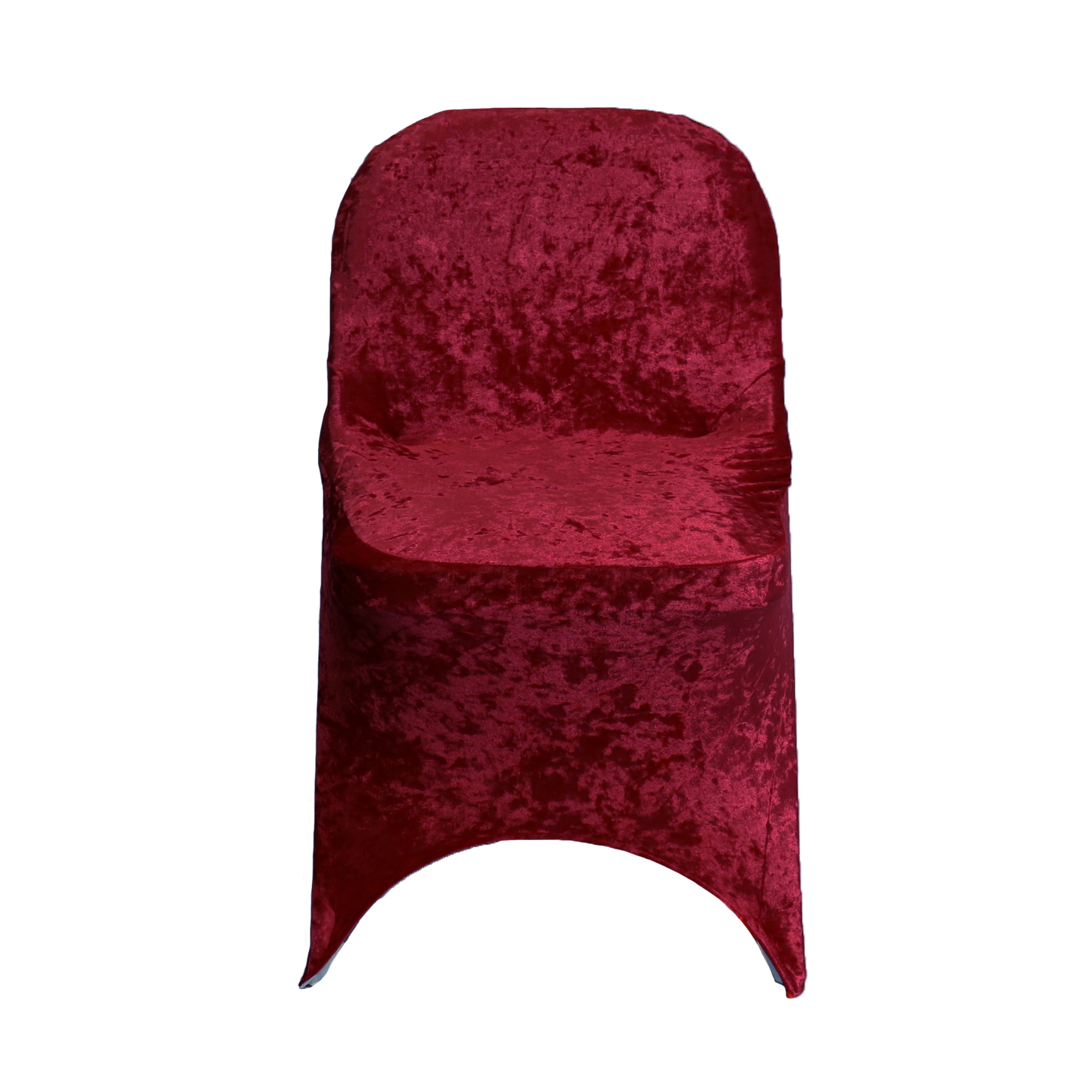 Velvet Spandex Folding Chair Cover Black