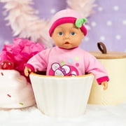 First Words 13 Pink Baby Doll Toy W/ Pacifier & Matching Cap
