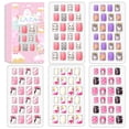 thumbnail image 1 of Kit Laza de 120 puntas de uñas postizas a presión para niñas, arte animal, 1 of 6