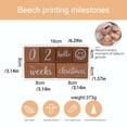 thumbnail image 5 of 6 Pieces/Set Wood Baby Milestone Block Stylish Cute Printing Replacement Month Birthday Photography Prop Toy Accessories in Box, 5 of 8