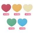 thumbnail image 3 of 100PCS Heart Paper Cutouts 3 Inch Assorted Color Heart Shaped Cut Outs, Blue Green Red, 3 of 6