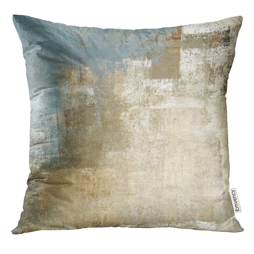 CMFUN Brown Contemporary Grey and Beige Abstract Painting Gray Modern