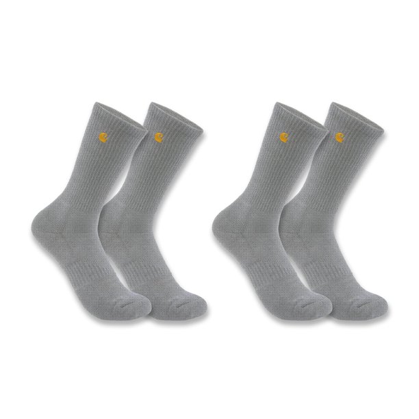 Calcetines Carhartt Force Midweight para hombre, caña media, 2 pares, gris