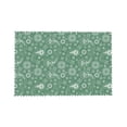 thumbnail image 4 of DouZhe Ensemble de 4 Sets de Table en Polyester, Motif Cachemire Vert Résistant à la Chaleur pour Table à Manger, 12 Pouces x 18 Pouces, 4 of 6