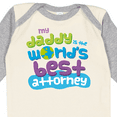 thumbnail image 4 of Inktastic Attorney Dad Lawyer Gift Boys or Girls Long Sleeve Baby Bodysuit, 4 of 5