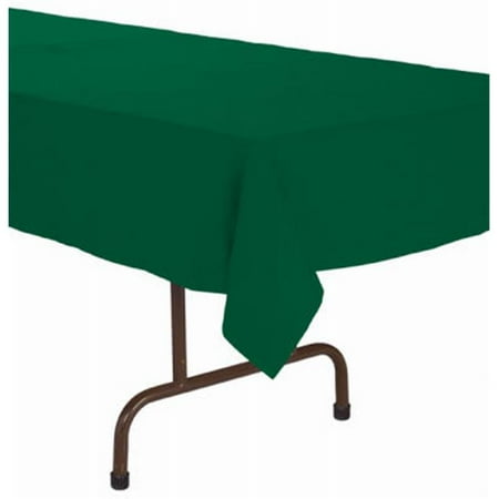 

713124 54 x 108 in. Paper Poly Table Cover Hunter Green