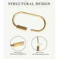 thumbnail image 4 of Premium Brass Carabiner Keychain-Durable Metal Key Ring Clip for Outdoor Camping Hiking Travel Keys and Backpack Accessories-Gold, 4 of 8