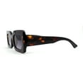 thumbnail image 3 of Womens Mod Thick Plastic Minimal Sunglasses Tortoise Smoke, 3 of 4