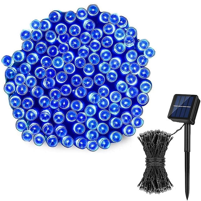 Guirnaldas de luces solares de 72 pies, 200 LED, 8 patrones, luces de hadas para jardín, patio, cerca, balcón, exterior