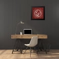 thumbnail image 4 of Gibbons, Lauren 20x20 Black Modern Framed Museum Art Print Titled - Red Chalk Love, 4 of 5