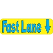 10in x 3in Fast Lane Bumper Sticker