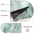 thumbnail image 6 of 2'x6' Rug Runners for Hallways Kitchen, Green Abstract Non Slip Entryway Beside Floor Carpet Runner, Modern Oil Painted Art Contemporary Washable Laundry Room Bedroom Throw Rugs Mat for Family Pet, 6 of 8