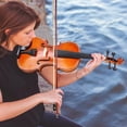 thumbnail image 3 of Vangoa Juego de violín 4/4 de tamaño completo, violín acústico de abeto, kit para principiantes para adultos, estudiantes, niños y adolescentes con estuche rígido, colofonia, reposabrazos, arco, cuerd, 3 of 5