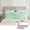 thumbnail image 2 of LIFEREVO Body Pillow Cover with Zipper Closure,Mint Luxury Shaggy Ultra Soft Plush Faux Fur Pillowcase 20"x54" for Bed Couch,Long Pillow Shams for Adults Women Mother Wife (Aqua Green), 2 of 6