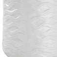 thumbnail image 4 of 27 Inch Ceramic Table Lamp, Wavy Texture, Silver, White, 4 of 5