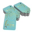 thumbnail image 2 of Inkdotpot Gold Foil Paper Hang Tags Made With Love Text Favor Tags 100 Pack, 2 of 6