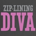 thumbnail image 2 of CafePress - Zip Lining DIVA Maternity T Shirt - Maternity Dark T-Shirt, 2 of 3
