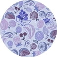 thumbnail image 1 of Ahgly Company Indoor Round Patterned Heavenly Blue Area Rugs, 6' Round, 1 of 6