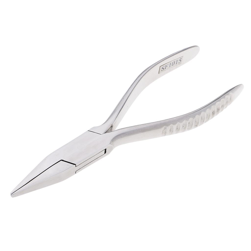 Stainless Steel Mini Plier Electric Repair Tool For DIY Jewelry Craft - Flat nose Pliers