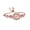 Pink, variant on Women Rhinestone Bracelet Watch Small Square Dial Analog Quartz Wrist Watch Love Heart Chain Ladies Dress Watch with Adjustable Strap