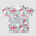 thumbnail image 3 of Gerichy Girls Graphic Print T-Shirt Valentines Day Cute Printed Short Sleeve Tshirt Top Printed Top Crewneck Summer Tops, 3 of 5