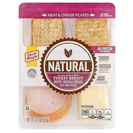 Oscar Mayer Natural Roasted Turkey Single Serve Convenience Meal, 3.3 Ounce -- 7 per case.