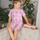 thumbnail image 4 of Fotbe Breast Cancer Awareness 1 Pijama Estampada de 2 Piezas para Niños – Ropa de Dormir de Manga Corta Cómoda para Niños y Niñas, Camiseta y Shorts de Algodón-Small, 4 of 6
