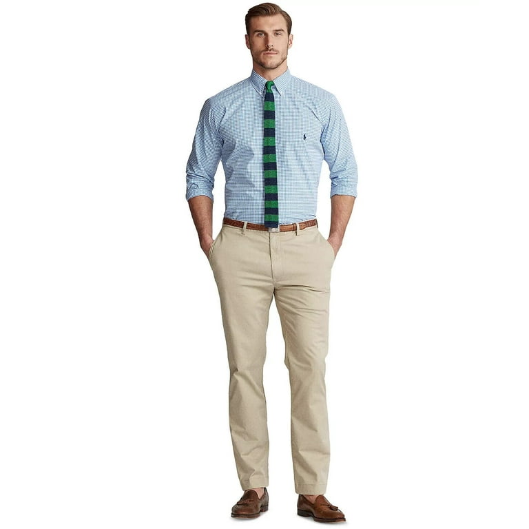 Polo Ralph Lauren Mens Big & Tall Mid-Rise Stretch Chino