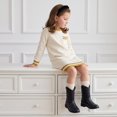 thumbnail image 2 of Cushionaire Jane Western Cowboy Boots for Girls | Cute Classic Cowgirl Boots for Kids | Comfortable Everyday Western Boots for School and Play, 2 of 17