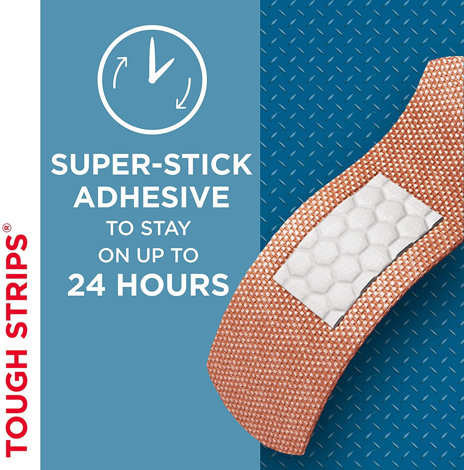 Band-Aid Brand Tough Strips Adhesive Bandage, All One Size, 60 ct (Pack of 2)