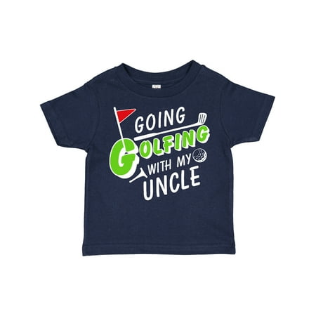 

Inktastic Going Golfing with My Uncle- Kids Golf Gift Toddler Boy or Toddler Girl T-Shirt