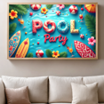 thumbnail image 2 of LUUFILx Pool Party Backdrop Banner Summer Decorations Photography Props for Outdoor Background Beach Luau Event Celebration Party Supplies, 2 of 7