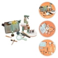 thumbnail image 4 of 1 Set Educational Learning Toys Pretend Play Barber's Kit Haircut Tool Toys, 4 of 8