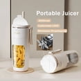 thumbnail image 2 of Exprimidor PortáTil InaláMbrico de 340 Ml con Pajita, Licuadora EléCtrica para Batidora de Batidos de Complemento Alimenticio en Cubos de Jugo, 2 of 5