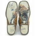 thumbnail image 2 of Men's Tin Haul Hairston Boots with Buffalo Sole Handcrafted Tan, 2 of 3