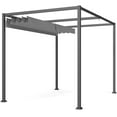 thumbnail image 1 of Outsunny Pergola de Patio 10 Pieds x 7 Pieds avec Auvent Rétractable, 1 of 10