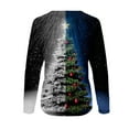 thumbnail image 5 of Sweatshirt de Noël pour Femmes 2023 Mode Imprimé Manches Confortable Respirant Col Rond en Solde, 5 of 5