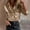 Beige, variant on Fznquz Long Sleeve Womens T-Shirts Loose Fitting Pink Plain Shirt Button Down Collar Dressy Blouse Women