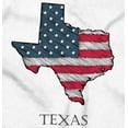 thumbnail image 2 of Texas Shaped Sketched USA Flag Men's Graphic T Shirt Tees Brisco Brands S, 2 of 4