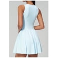 thumbnail image 6 of PISONIC Deep V-Neck Tennis Dress with Built in Shorts and Bra Athletic Dress for Women Summer Golf Workout Dress with Pockets, 6 of 7