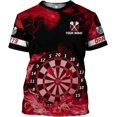 thumbnail image 3 of Personalized Dart Shirts, Darts Shirts for Men, Dart Jerseys for Teams, Dartboard Players Shirt Darts Board Gift (Pink, S), 3 of 10